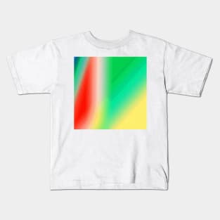 green red orange abstract texture background pattern Kids T-Shirt